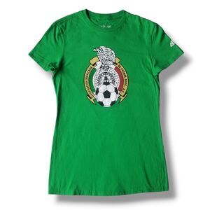 Adidas Soccer Graphic T-shirt Women's Small Federacion Mexicana De Futbol Asoc